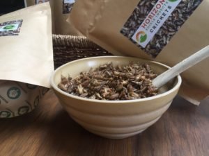 Dried edible crickets