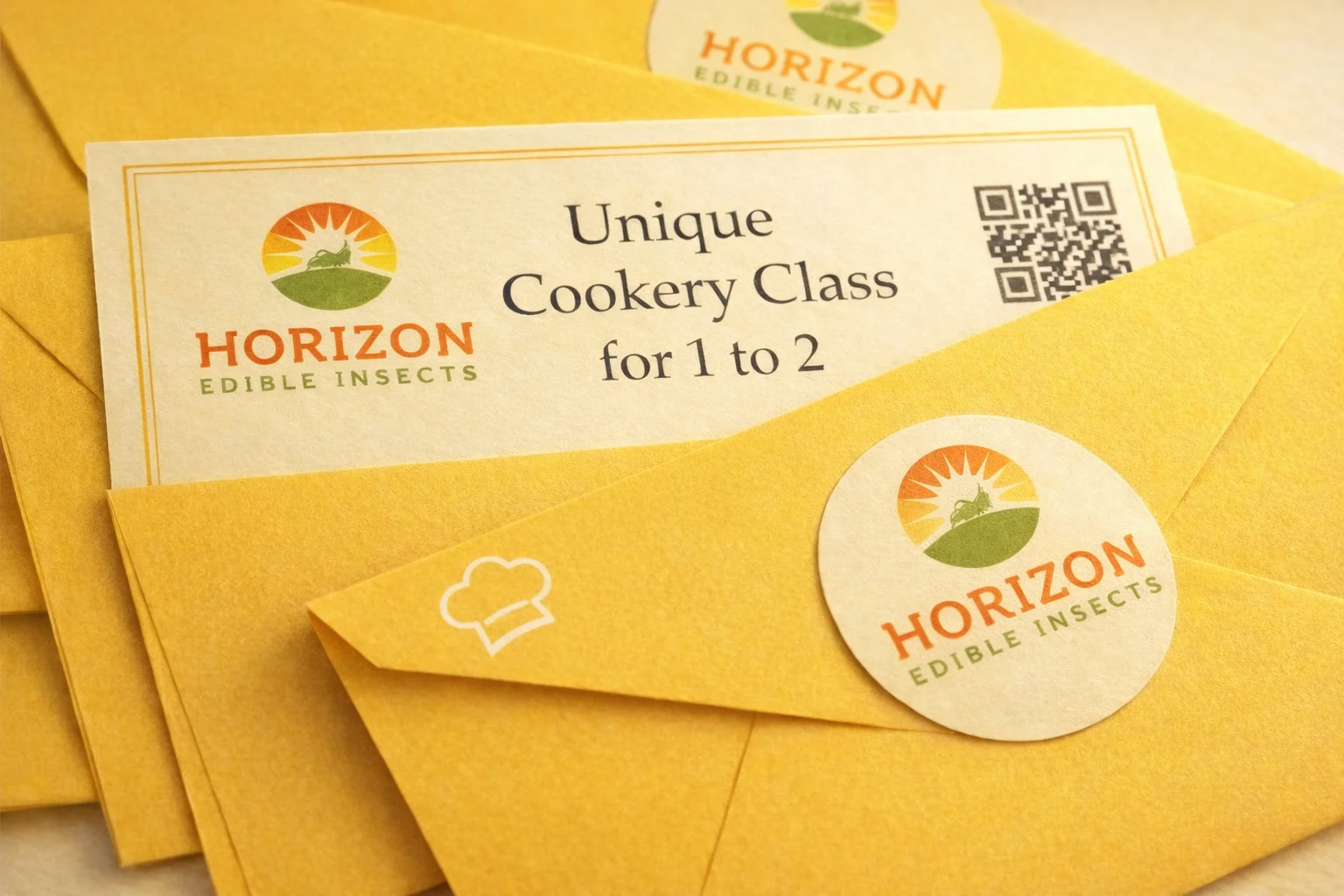 Edible insect cooking gift voucher for two people