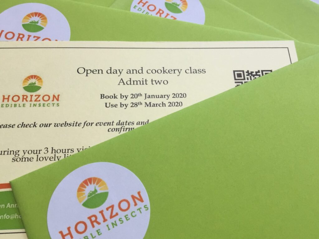 Horizon Edible Insects unique experience gift voucher for quirky culinary experiences.