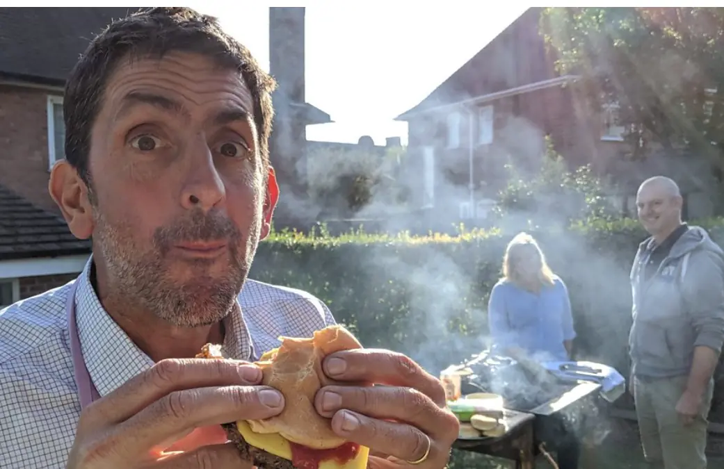 bug burger eating
