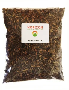 Low cost edible crickets sold in non retail packaging